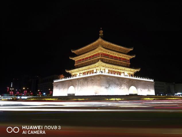 大唐古都，歷史悠久，華為nova3為你紀錄西安夜景之美