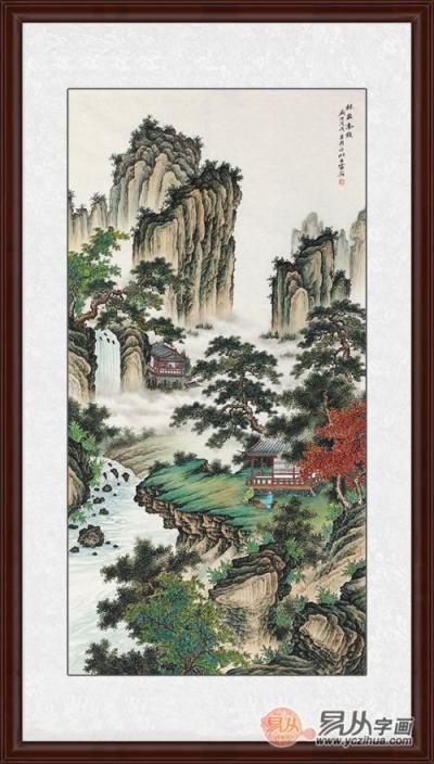 玄關(guān)豎版畫(huà)掛什么好？詩(shī)情畫(huà)意的山水畫(huà)了解下！