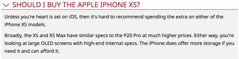 論拍照，華為P20 Pro和iPhone XS誰(shuí)更強(qiáng)？外媒這樣說(shuō)