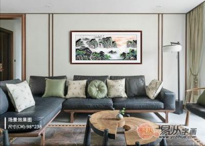 客廳墻壁掛畫圖片大全，家中的顏值全靠一幅畫！