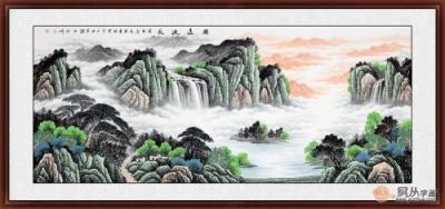客廳墻壁掛畫圖片大全，家中的顏值全靠一幅畫！