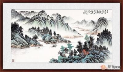 客廳墻壁掛畫圖片大全，家中的顏值全靠一幅畫！
