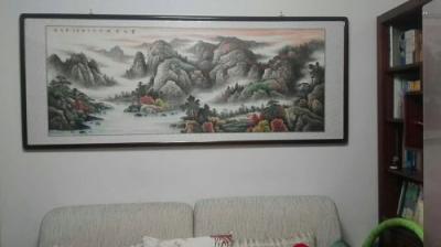 客廳墻壁掛畫圖片大全，家中的顏值全靠一幅畫！