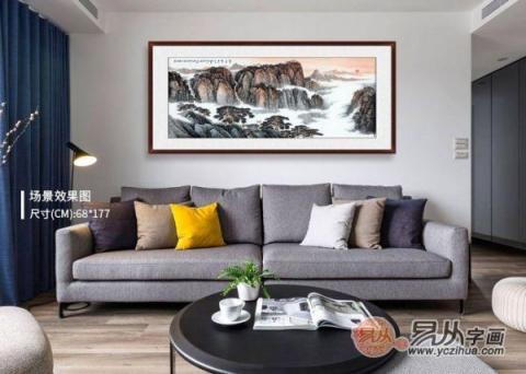 客廳靠山圖掛什么好？精品山水國(guó)畫裝飾客廳大氣風(fēng)水好！