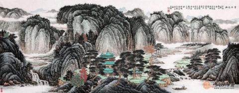 客廳靠山圖掛什么好？精品山水國(guó)畫裝飾客廳大氣風(fēng)水好！