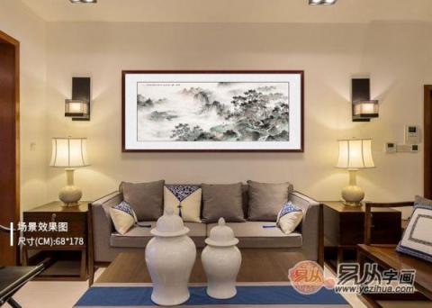 客廳靠山圖掛什么好？精品山水國(guó)畫裝飾客廳大氣風(fēng)水好！