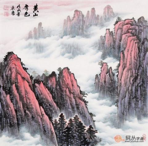 家里走廊掛什么畫好？手繪國畫裝飾家居藝術風水好！
