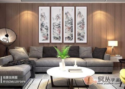 中式客廳掛什么畫好？仿古山水更有“儒雅中國風(fēng)”
