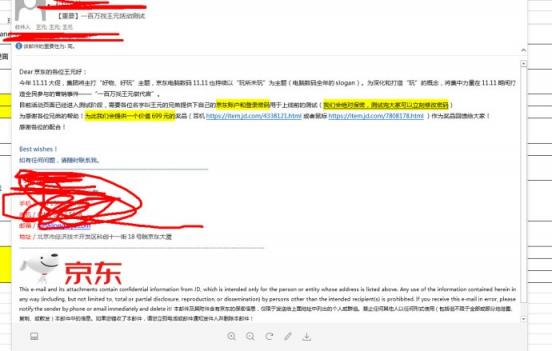 京東內(nèi)部郵件曝光，11.11京東要花一百萬找“王元”？
