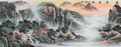 客廳沙發(fā)墻掛畫推薦！五幅山水國(guó)畫打造不同美麗的家！
