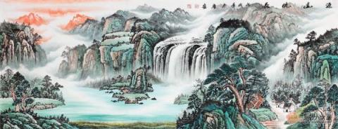 辦公室風(fēng)水畫裝飾？宋唐山水國畫裝飾旺財好運來！
