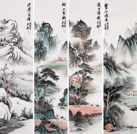 家居裝飾掛什么畫好？手繪國畫裝飾藝術(shù)雅致美景多多！