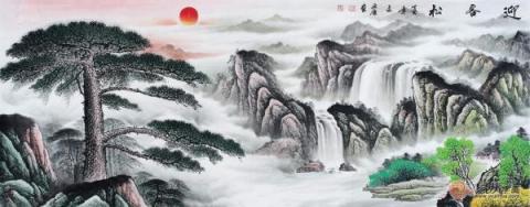 客廳藝術(shù)畫裝飾畫？宋唐國畫裝飾美景旺財好運來！