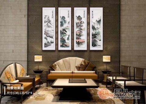 客廳藝術(shù)畫裝飾畫？宋唐國畫裝飾美景旺財好運來！