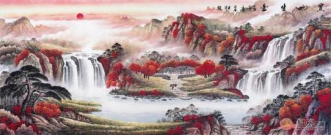 客廳掛什么畫風(fēng)水好？精品山水國畫打造風(fēng)水順暢財(cái)運(yùn)旺！