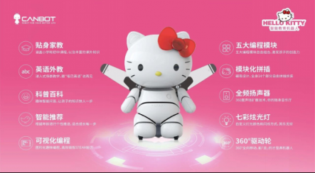 攜手云知聲，康力優(yōu)藍(lán)推首款 Hello Kitty教育機(jī)器人