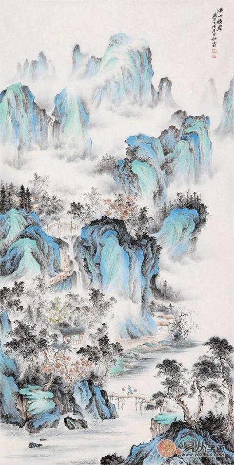 畫家李佩錦藝術(shù)字畫欣賞！自然山水秀麗雅致藝術(shù)多變！