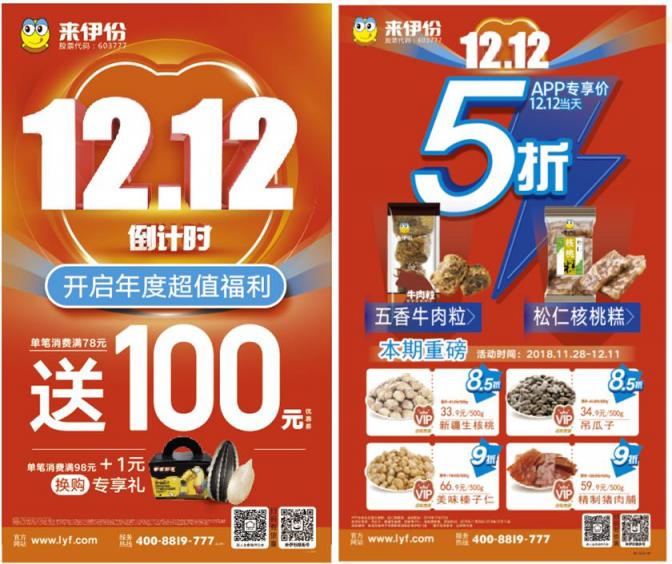 領(lǐng)跑“雙12”預(yù)熱賽，來伊份“爆款禮盒”日銷九萬份居行業(yè)第一