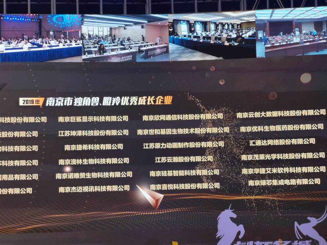 喜訊！云創(chuàng)大數(shù)據(jù)膺選“2019年南京市獨角獸瞪羚優(yōu)秀企業(yè)”！