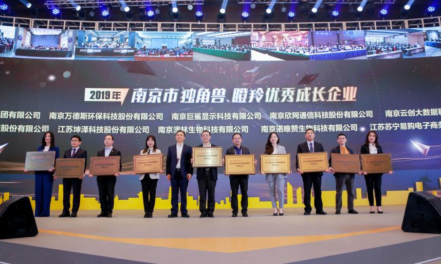 喜訊！云創(chuàng)大數(shù)據(jù)膺選“2019年南京市獨角獸瞪羚優(yōu)秀企業(yè)”！