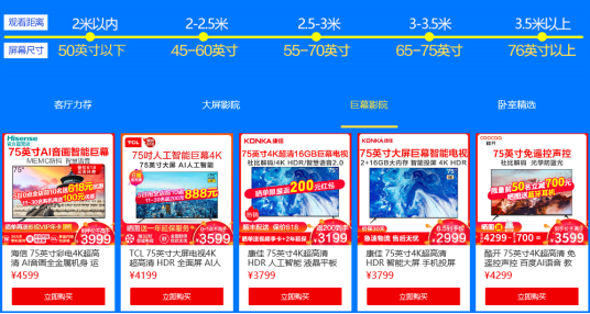 蘇寧易購啟動618大屏風(fēng)暴，75吋大屏不再“奢侈”