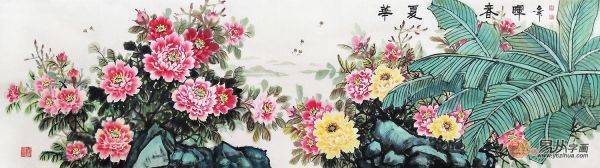 沙發(fā)背景墻適合掛的畫，名家手繪花鳥畫提升客廳逼格妥妥的