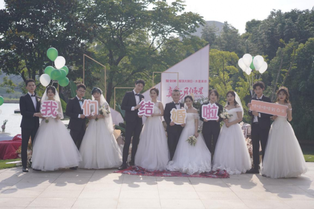 疫情后的集體婚禮，是水星家紡對員工的關(guān)懷