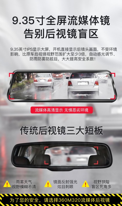 雨天駕駛安全沒(méi)保障？360行車(chē)記錄儀M320來(lái)護(hù)你周全