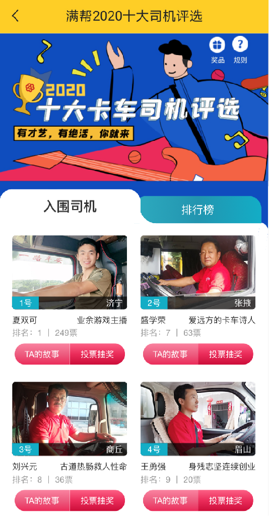 滿幫十大司機(jī)評(píng)選：滑翔傘飛行員、歌手、薩克斯手“跨界”做貨車司機(jī)