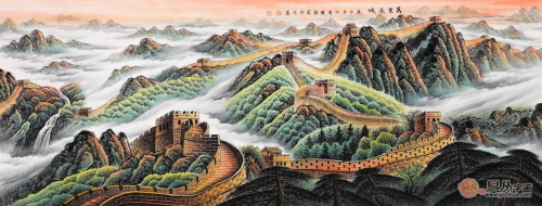畫家李國(guó)勝國(guó)畫長(zhǎng)城 李國(guó)勝山水畫萬里長(zhǎng)城作品賞析