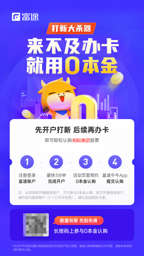 螞蟻集團(tuán)上市在即，富途“放大招”助你港股打新輕松“吃肉”