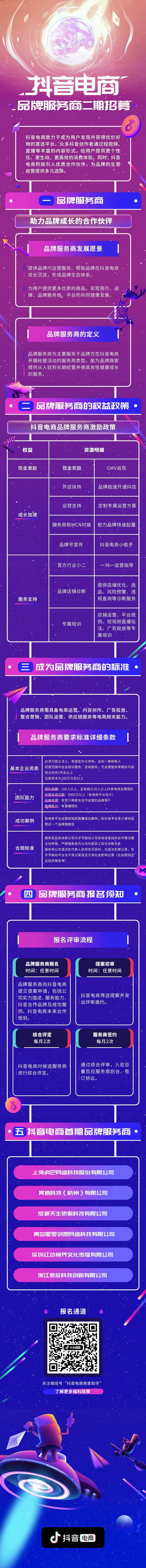 超值權(quán)益、多樣扶持，抖音電商品牌服務(wù)商二期招募來啦！