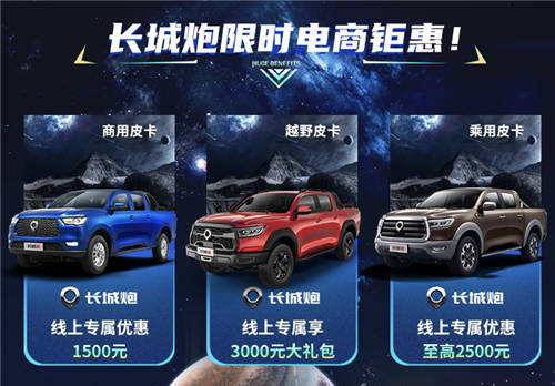 速速速來搶購!長城炮雙11全民鉅惠，手慢無
