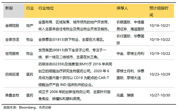 10月物業(yè)、醫(yī)藥新股強勢來襲！老虎證券最高15倍杠桿成港股打新“神器”