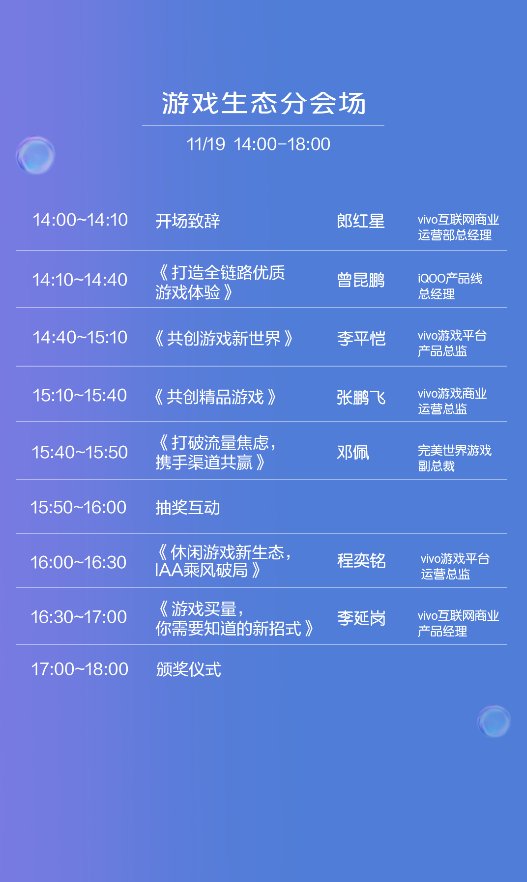 vivo開發(fā)者大會(huì)曝光匯總，各大會(huì)場(chǎng)信息都在這里了！