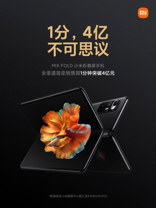 全球首款手機液態(tài)鏡頭加持，小米折疊屏MIX FOLD開售打響第一槍