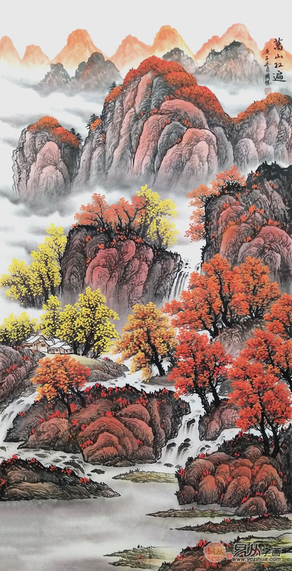 一進(jìn)門看到什么畫好？進(jìn)門掛畫，就得這么選