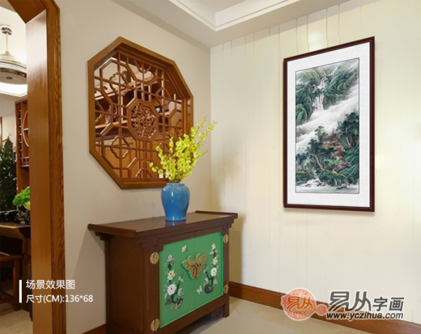 一進(jìn)門看到什么畫好？進(jìn)門掛畫，就得這么選