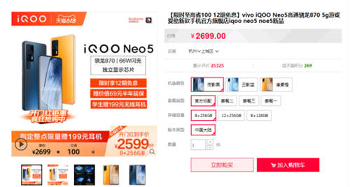 618首銷獲得雙冠軍，iQOO Neo5的強悍實力備受關注