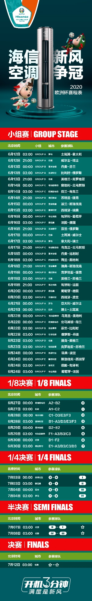 “送風(fēng)20米，冷暖50平”，海信新風(fēng)空調(diào)助力球迷歡聚歐洲杯