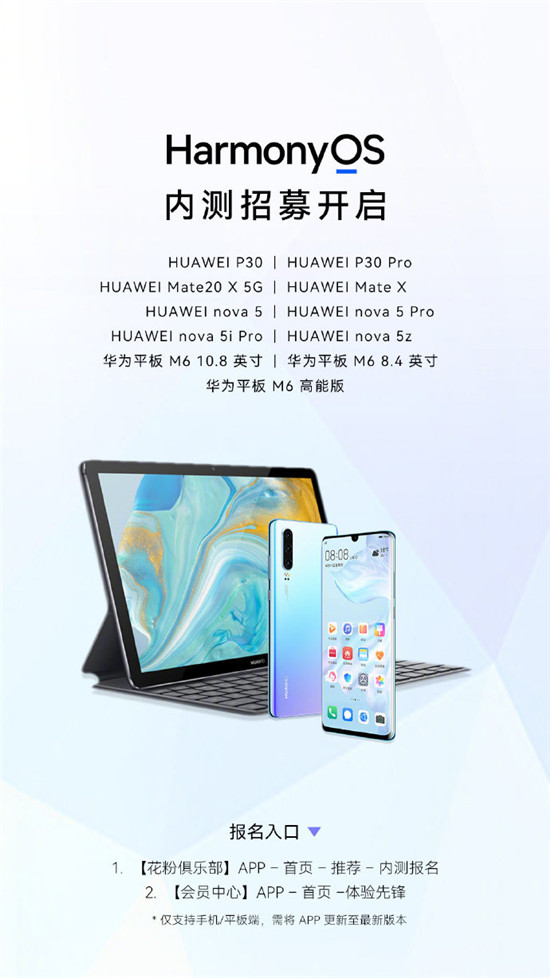 短短一周，HarmonyOS 2內測又新增華為P30、nova5 等11款老機型