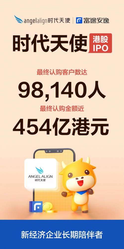 時(shí)代天使成功登陸港交所，開盤大漲131%，富途與高盛、中金共同助力IPO