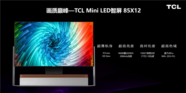 遙遙領(lǐng)先！TCL全球首款 OD Zero Mini LED智屏創(chuàng)智慧顯示新高度！