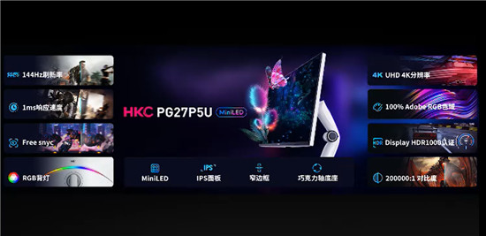 HKC惠科強(qiáng)勢領(lǐng)跑 帶來首款國產(chǎn)MiniLED+4K旗艦顯示器