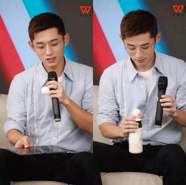 張繼科空降WPS直播間：用聯(lián)名款保溫杯顛球，表示手機已安裝WPS