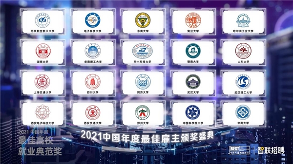 2021中國年度最佳高校獎項揭曉 解鎖校園招聘進階密碼