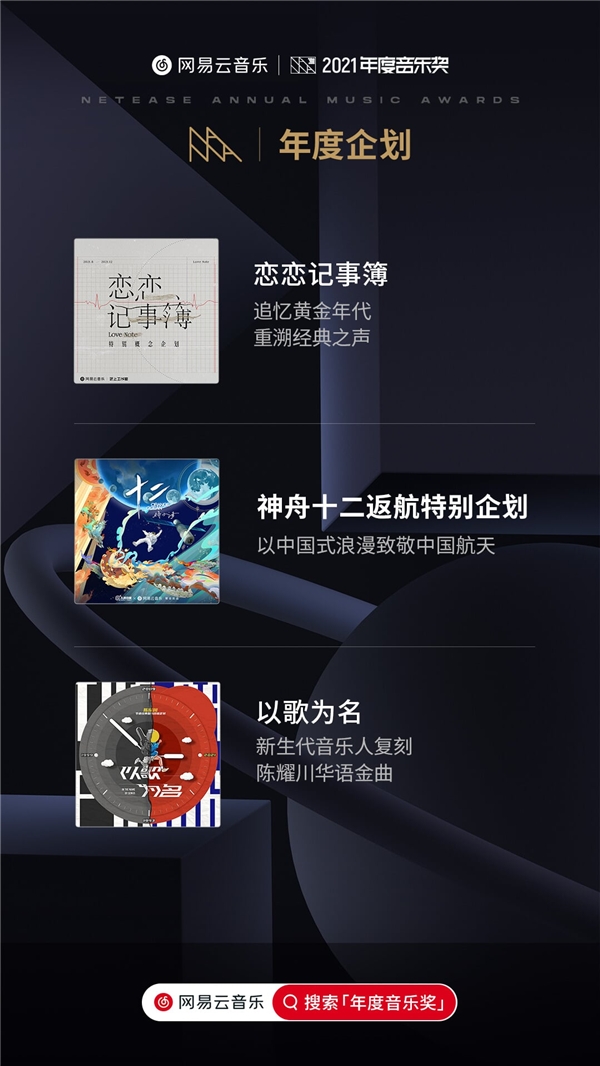 網(wǎng)易云音樂2021年度音樂獎：許嵩《呼吸之野》獲年度最熱華語專輯