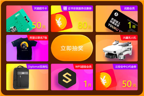 最后3天！阿里云SSL證書年終大回饋 100%有獎
