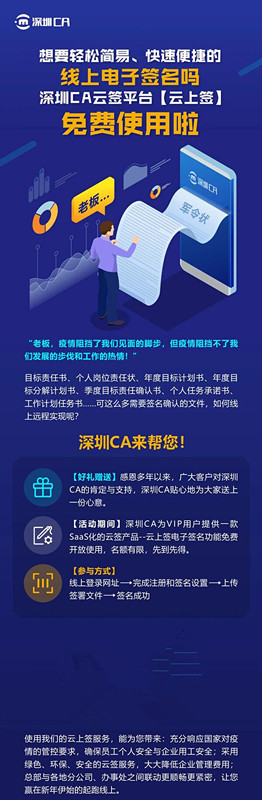 想要輕松簡(jiǎn)易、快速便捷的線(xiàn)上電子簽名嗎 ---深圳CA云簽平臺(tái)【云上簽】免費(fèi)使用啦