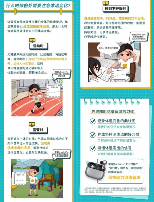 榮耀耳機引領(lǐng)TWS行業(yè)帶來測溫功能 邀你一起解答人的正常體溫是37度嗎？